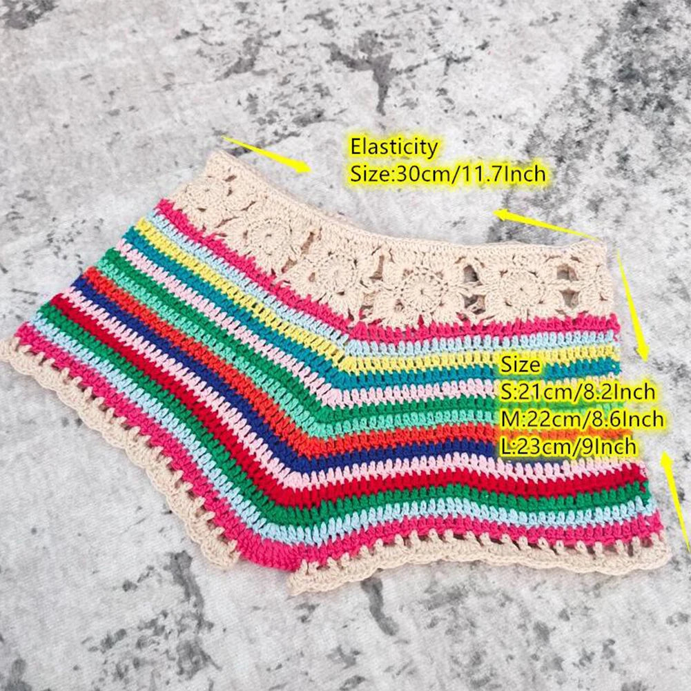 Swimwear Womens Shorts Beach Bikini Bottoms Breathable Casual Comfortable Crochet Lounge Shorts Relaxed Swim Shorts