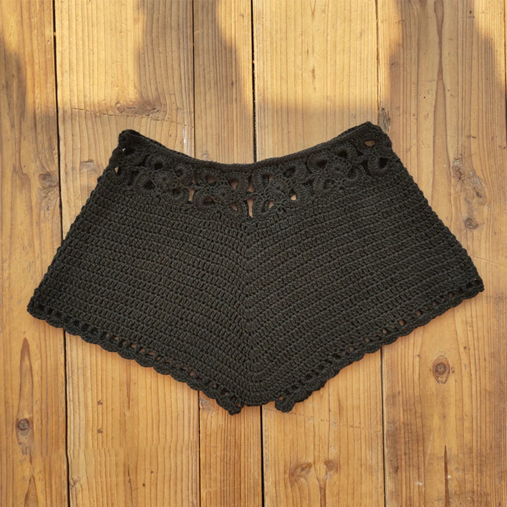 Swimwear Womens Shorts Beach Bikini Bottoms Breathable Casual Comfortable Crochet Lounge Shorts Relaxed Swim Shorts