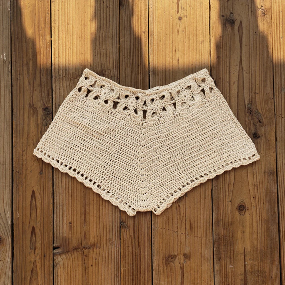 Swimwear Womens Shorts Beach Bikini Bottoms Breathable Casual Comfortable Crochet Lounge Shorts Relaxed Swim Shorts