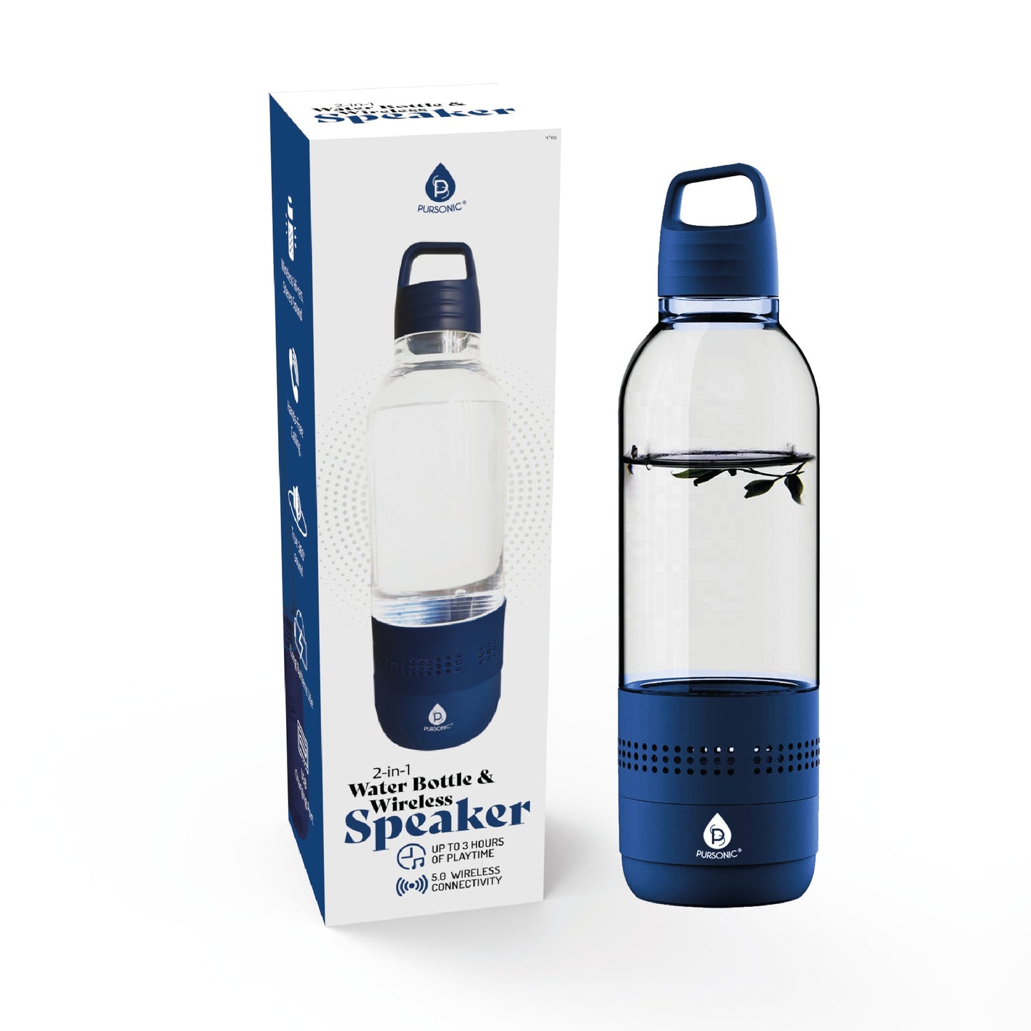 Water bottle plus speaker