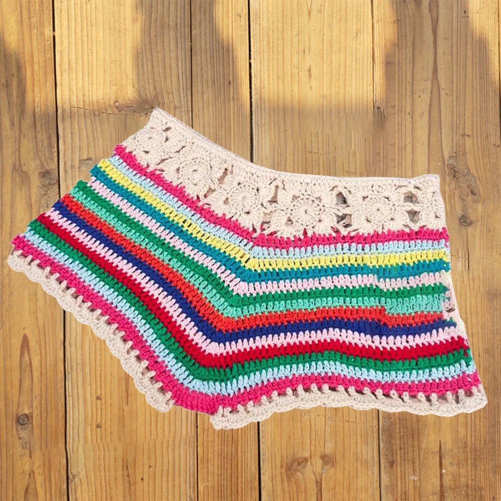 Swimwear Womens Shorts Beach Bikini Bottoms Breathable Casual Comfortable Crochet Lounge Shorts Relaxed Swim Shorts