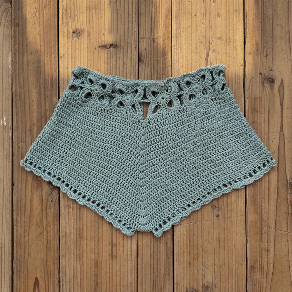 Swimwear Womens Shorts Beach Bikini Bottoms Breathable Casual Comfortable Crochet Lounge Shorts Relaxed Swim Shorts